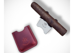 Подставка под сигару Le Petit - Cherry Red Leather Cigar Stand (Красная)